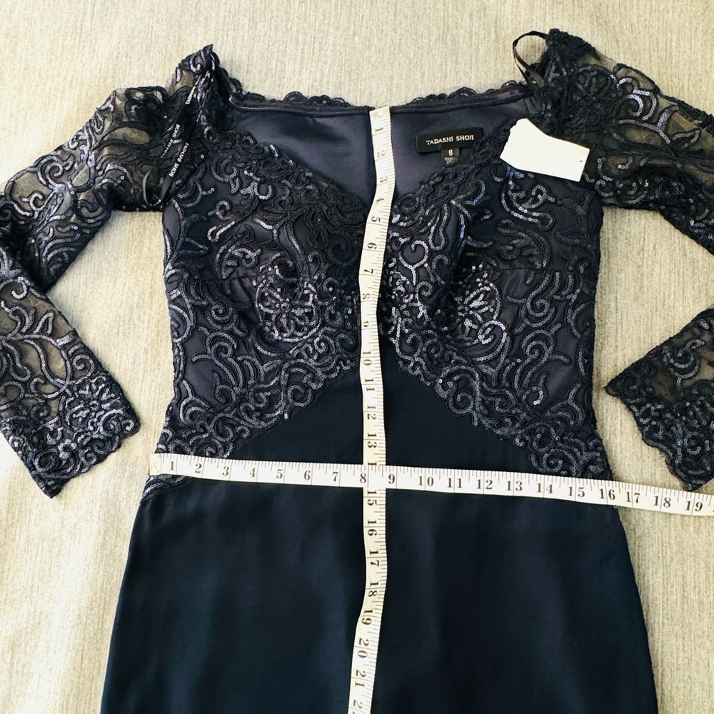 New Tadashi Shoji Allyson Evening Gown SZ 8 - Picture 7 of 10